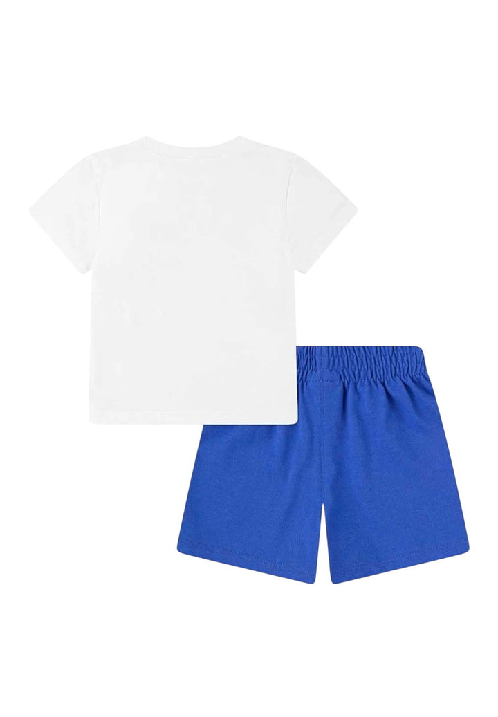 White and blue outfit for a boy