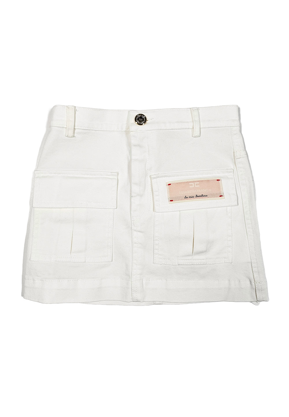 Short en jean blanc pour fille