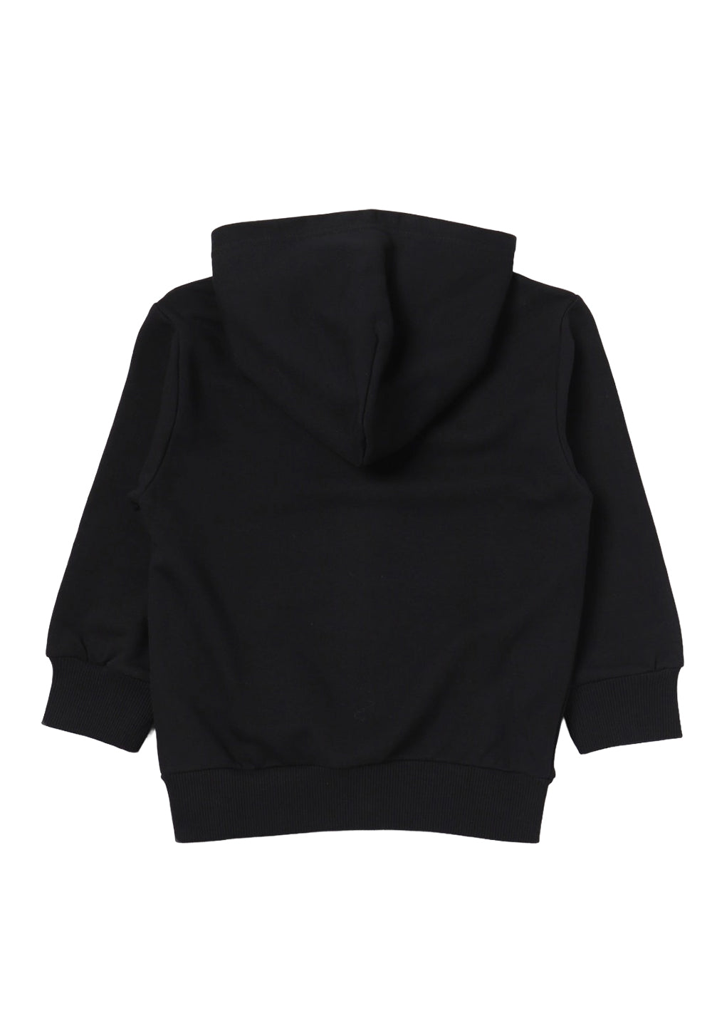 Sudadera negra con cremallera para niño