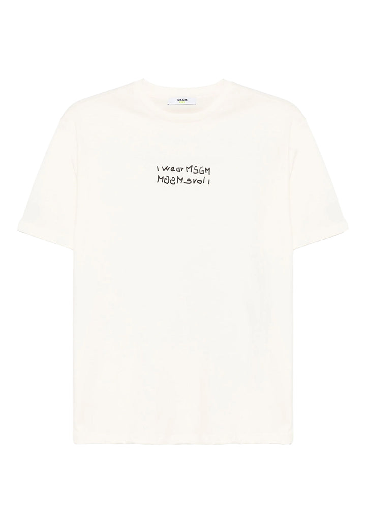 Camiseta color crema para niño