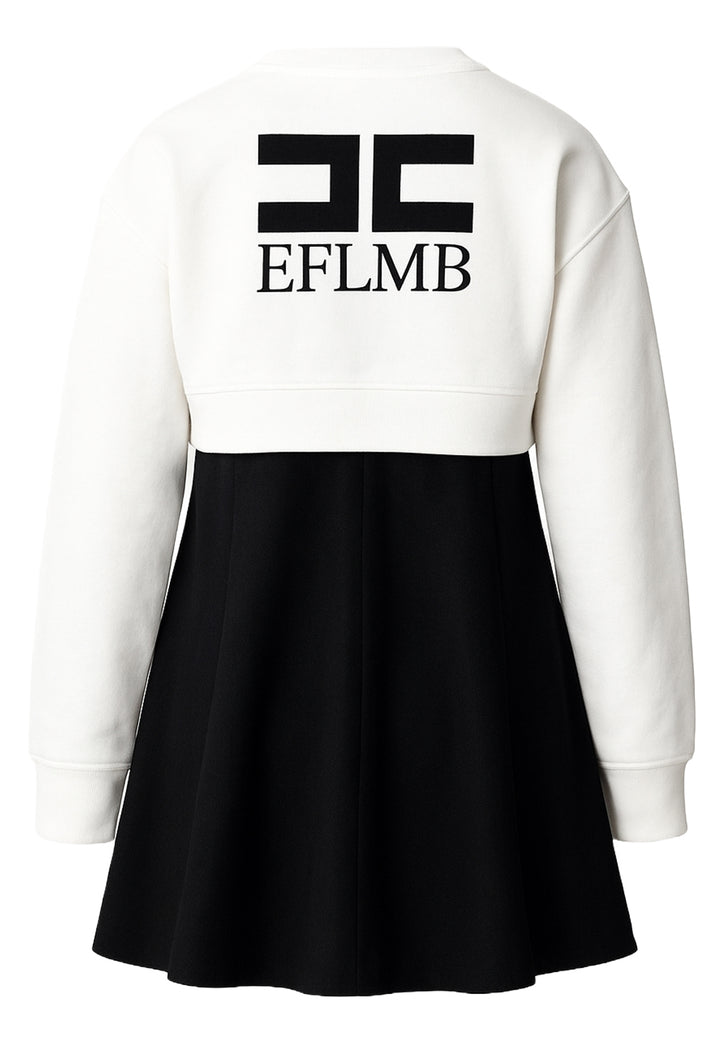 Conjunto de 2 piezas blanco y negro para niña
