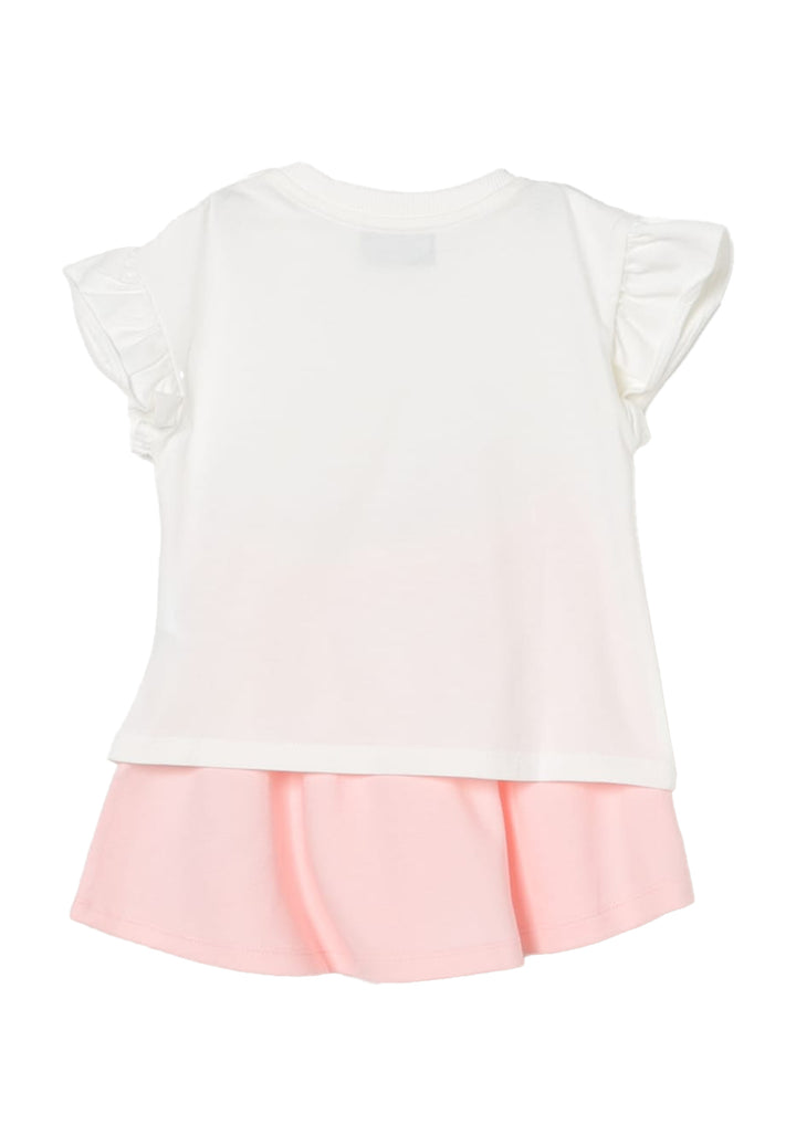 White and pink outfit for baby girl