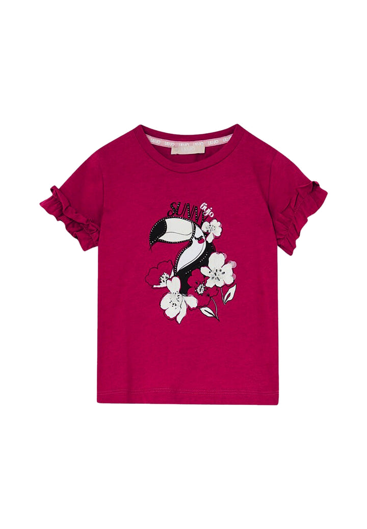 T-shirt fuxia per bambina - Primamoda kids