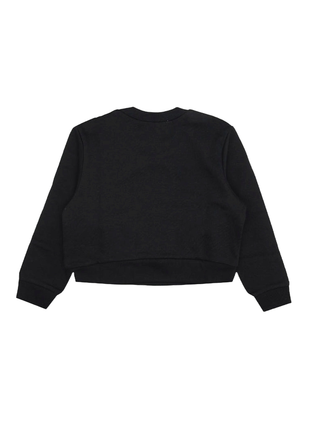 Felpa girocollo nera per bambina - Primamoda kids