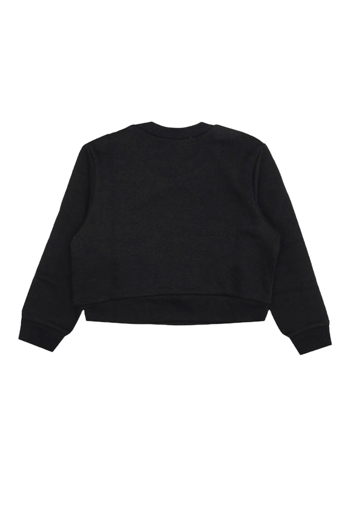 Felpa girocollo nera per bambina - Primamoda kids
