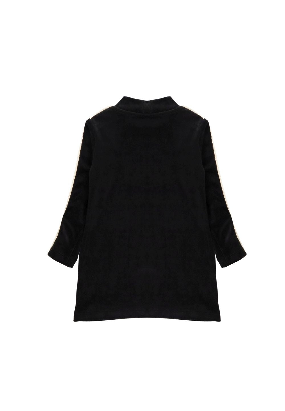 Vestito ciniglia nero per bambina - Primamoda kids