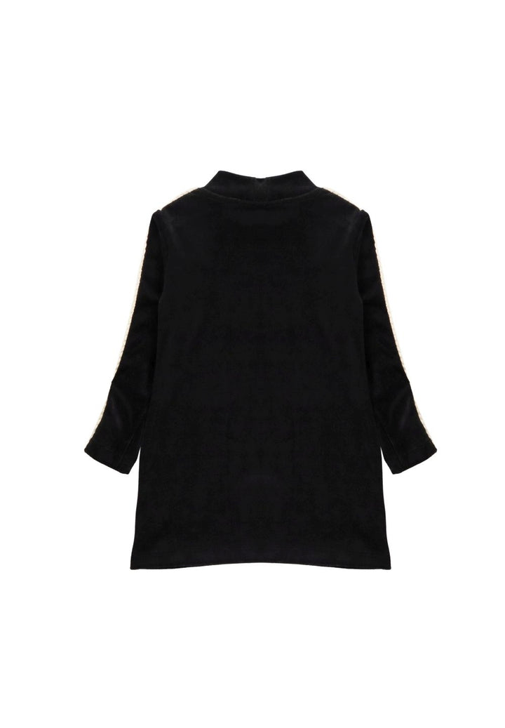 Vestito ciniglia nero per bambina - Primamoda kids