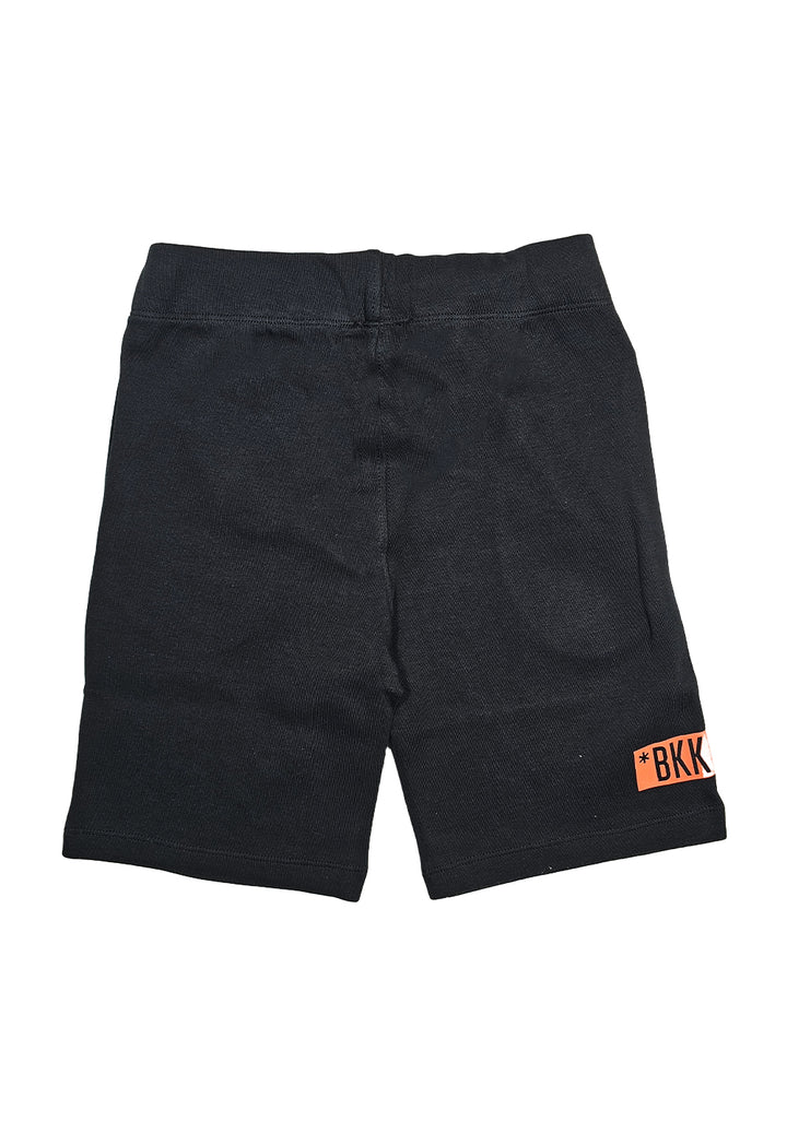 Bermuda felpa nero per bambino - Primamoda kids