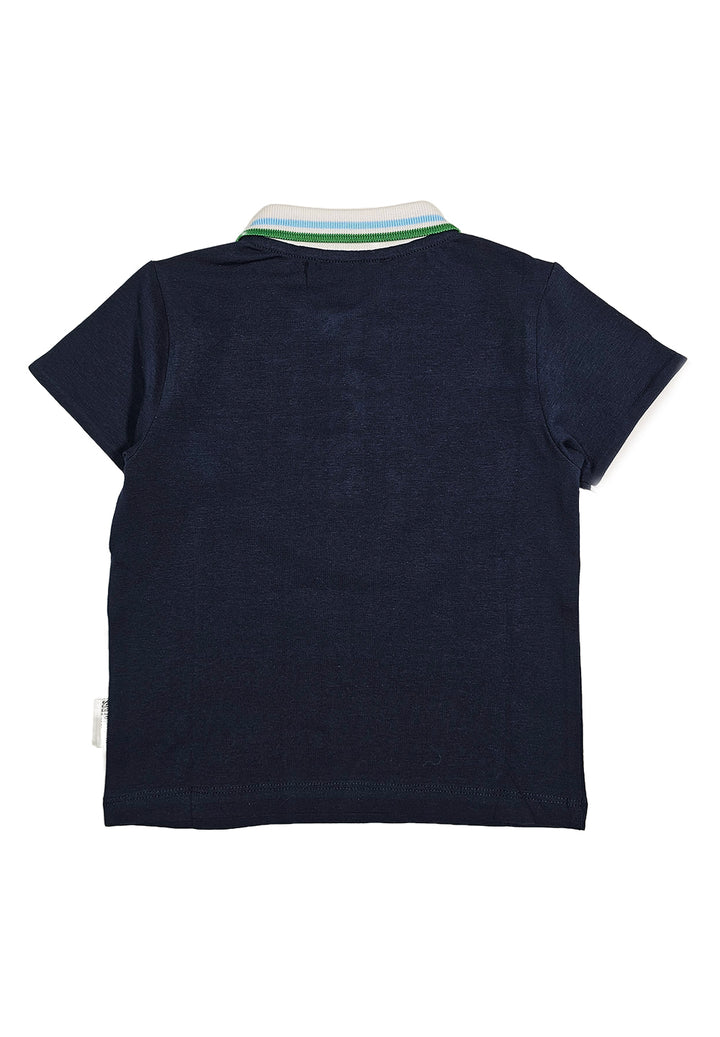 Polo blu per neonato - Primamoda kids