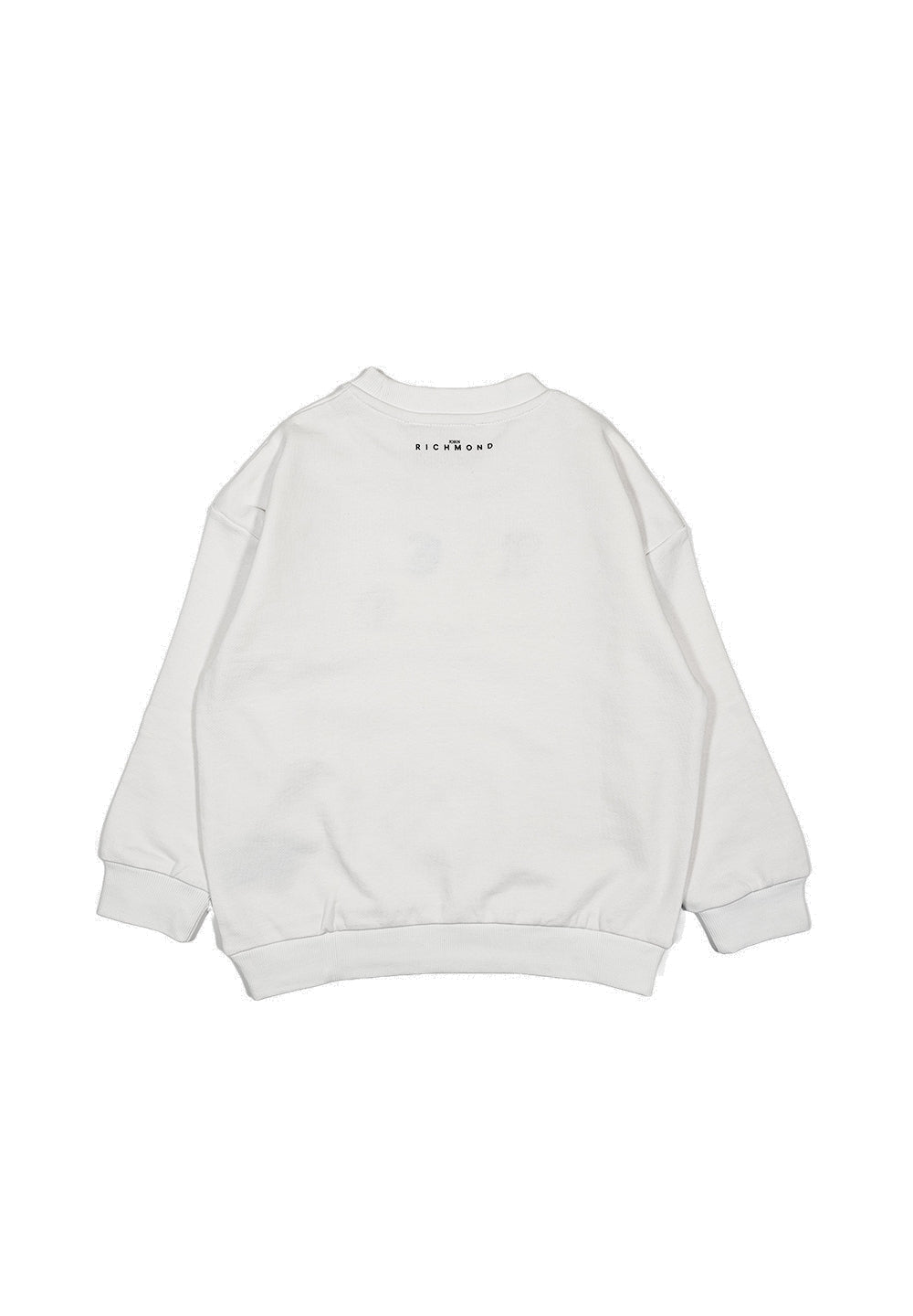 Felpa girocollo bianca per bambino - Primamoda kids