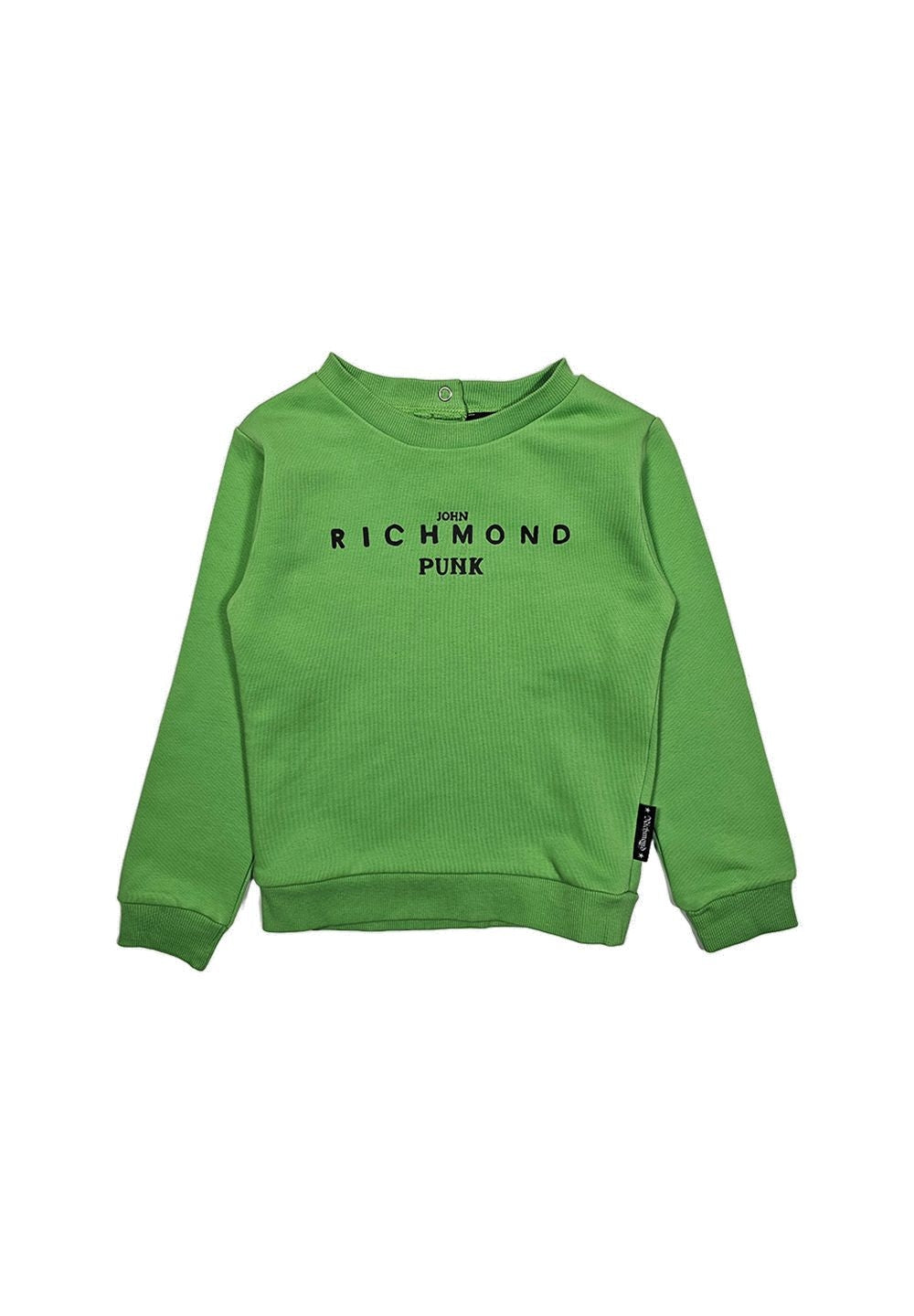 Felpa girocollo verde per bambino - Primamoda kids