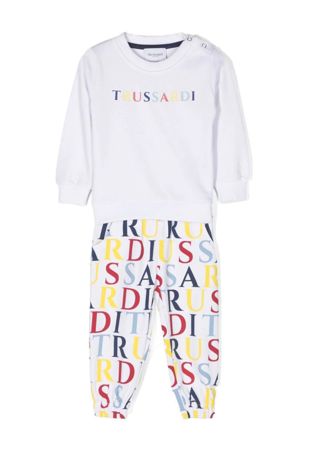 Completo felpa bianco per bambino - Primamoda kids