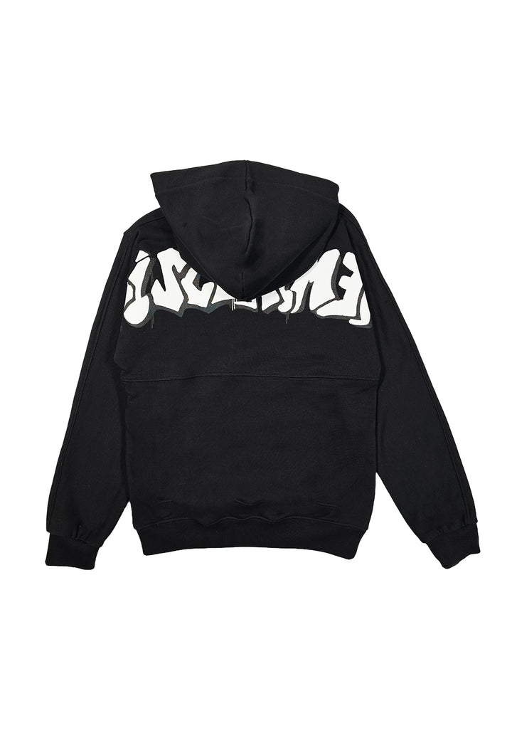 Felpa cappuccio nera per bambino - Primamoda kids