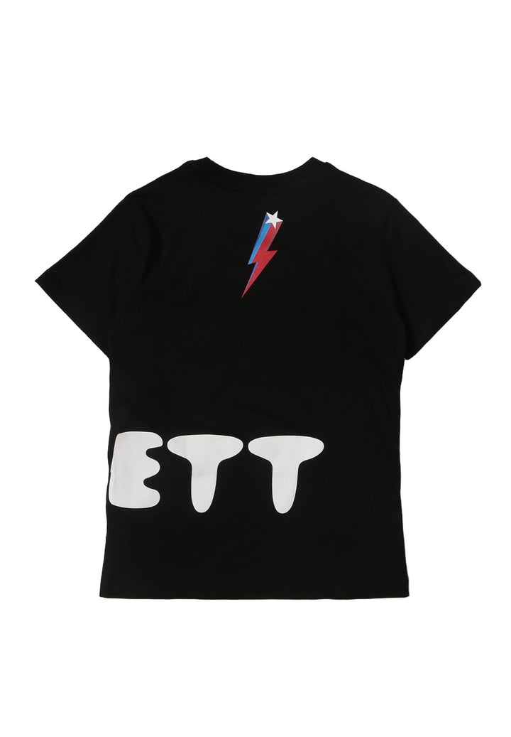 T-shirt nera per bambino - Primamoda kids