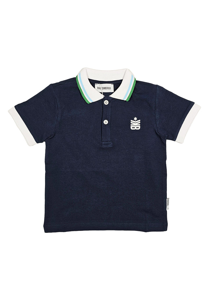 Polo blu per neonato - Primamoda kids