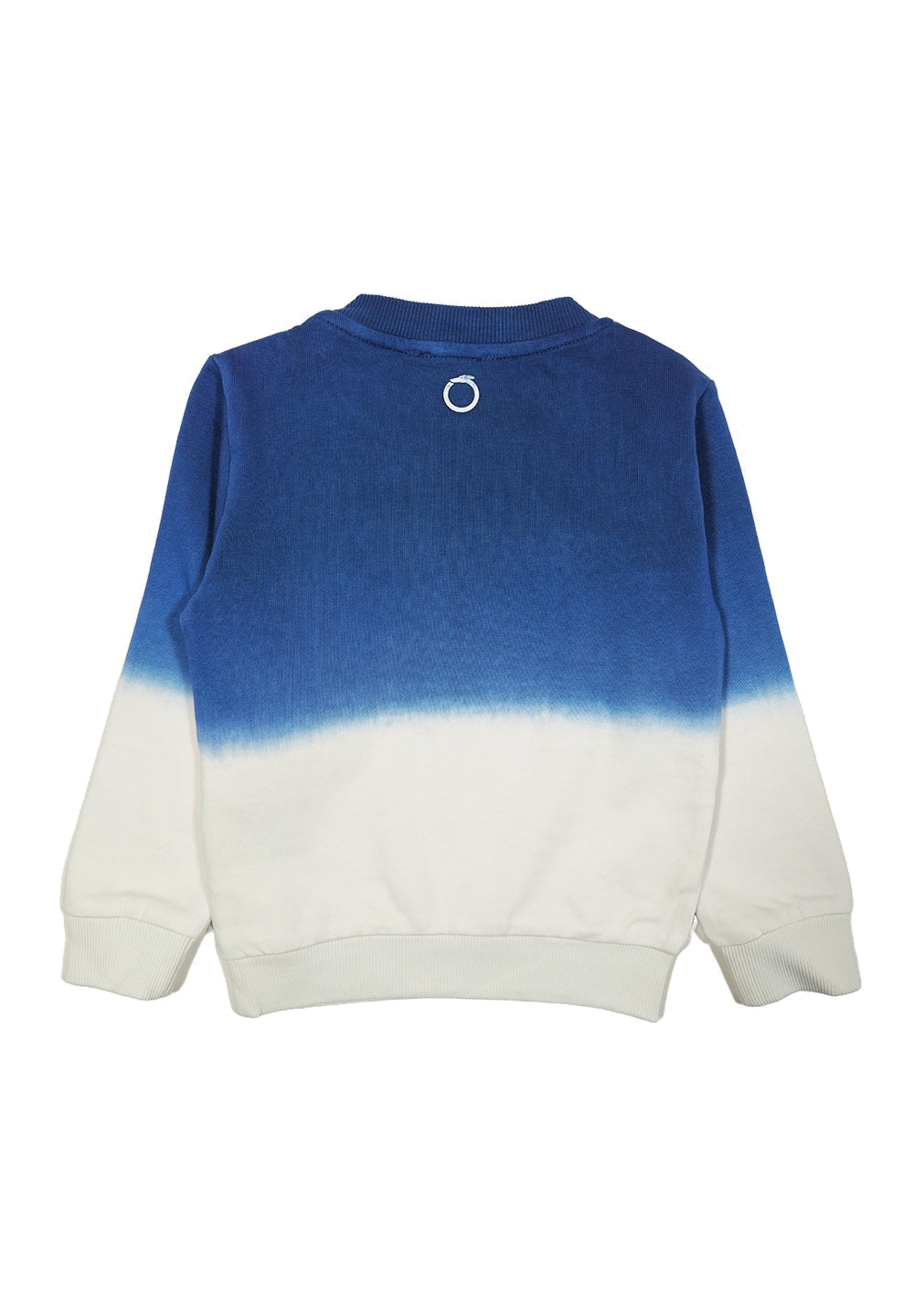 Felpa girocollo blu-bianca per neonato - Primamoda kids