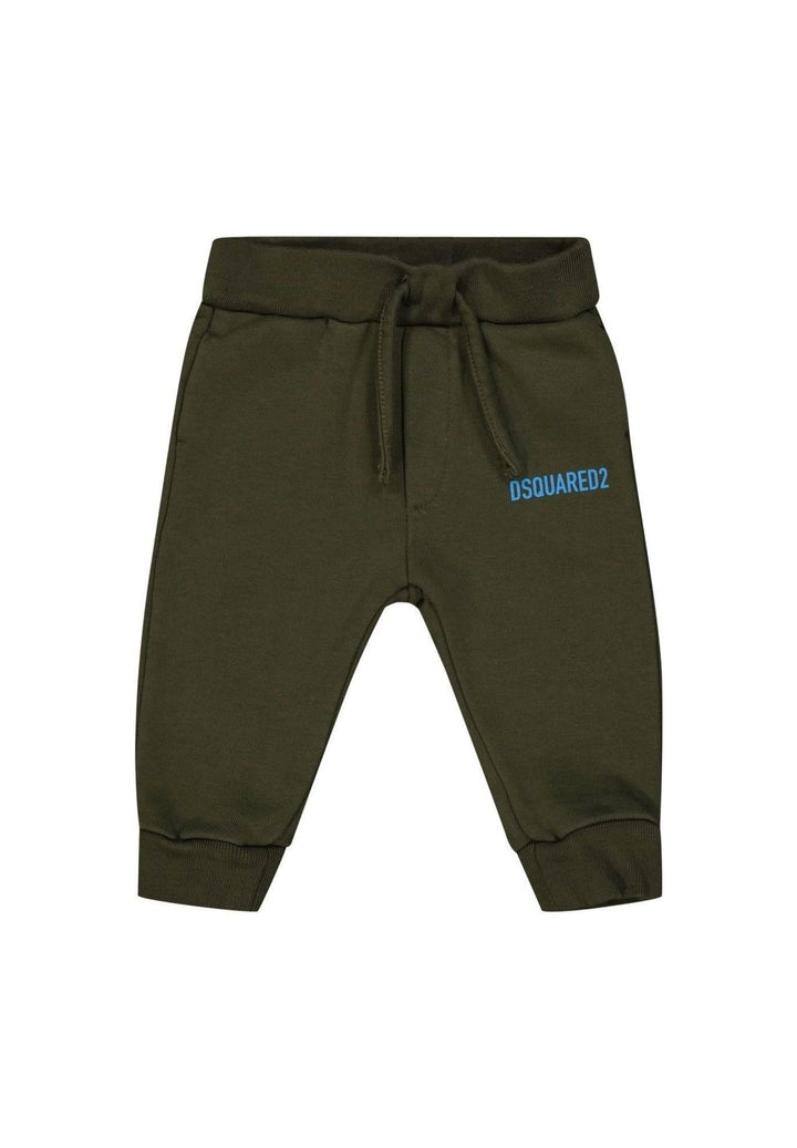 Pantalone felpa verde militare per bambino - Primamoda kids
