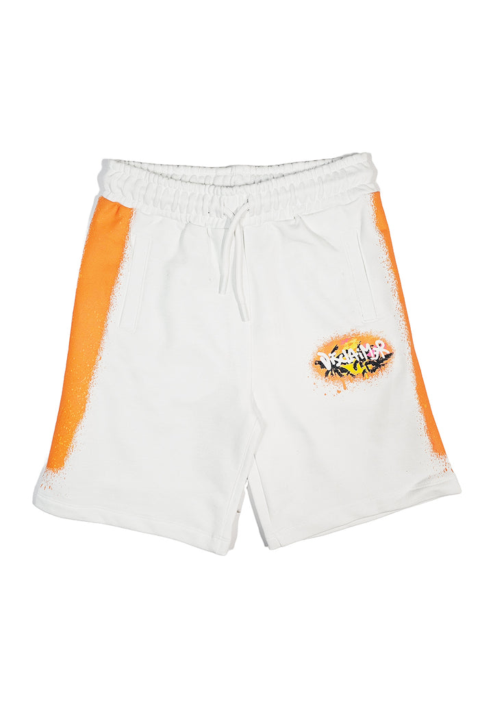 Bermuda felpa bianco per bambino - Primamoda kids