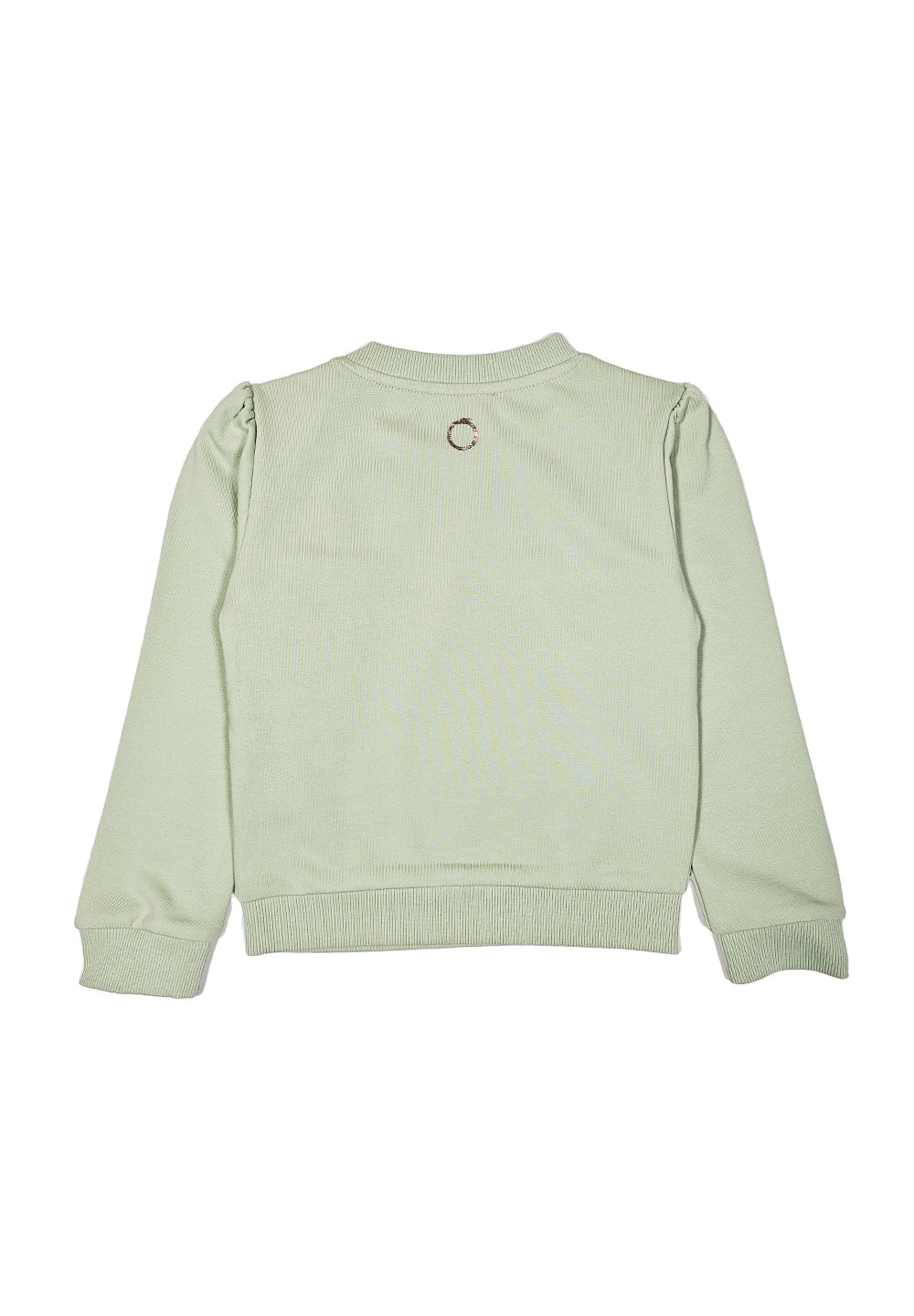 Felpa girocollo verde per neonata - Primamoda kids