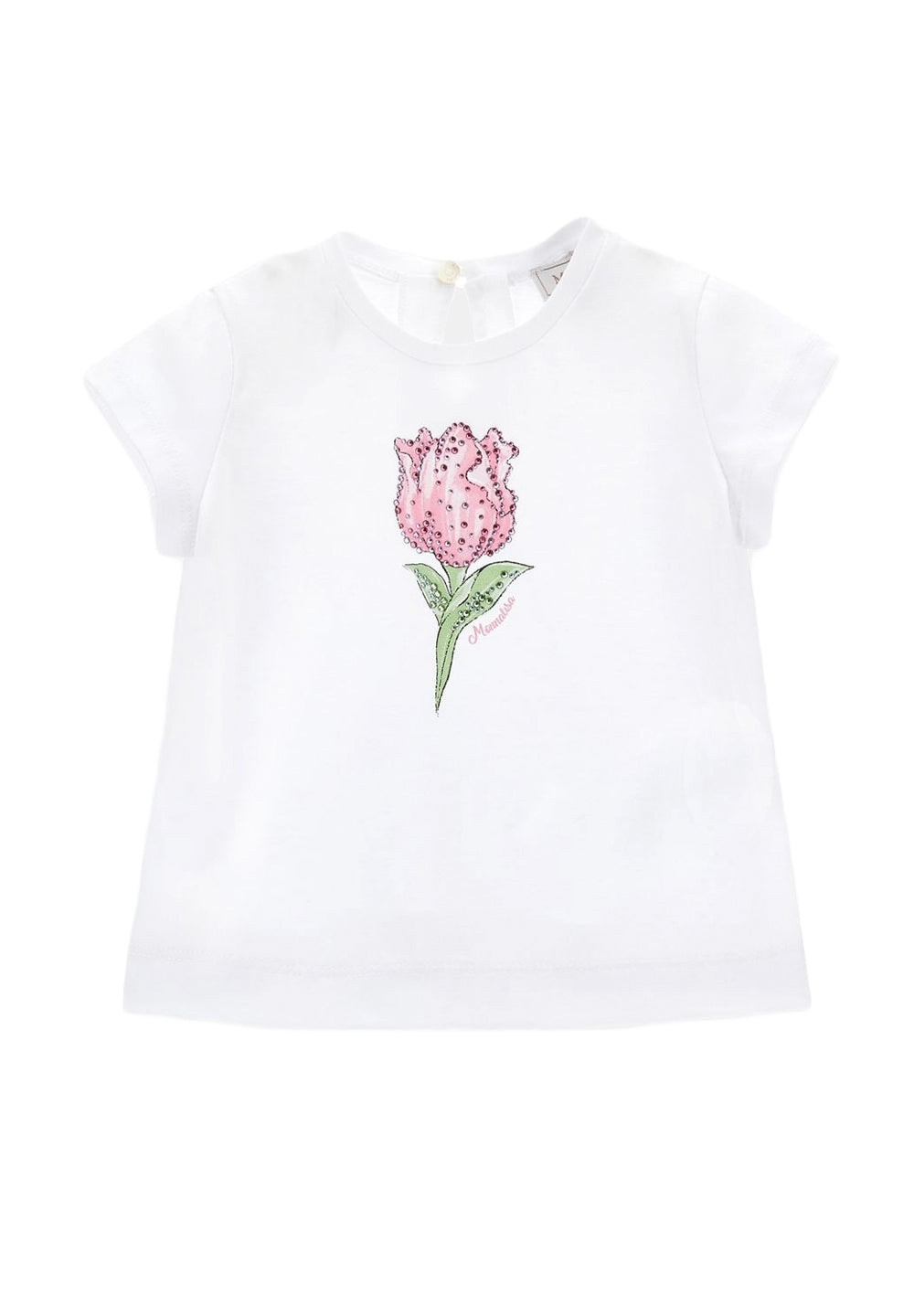 T-shirt bianca per neonata - Primamoda kids
