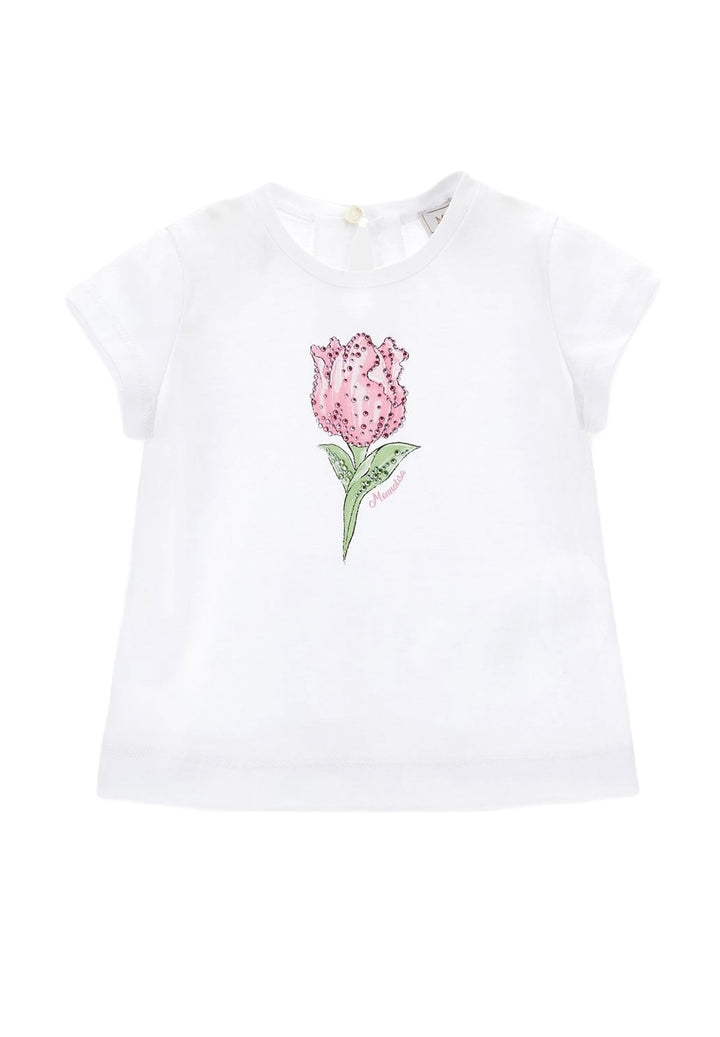 T-shirt bianca per neonata - Primamoda kids