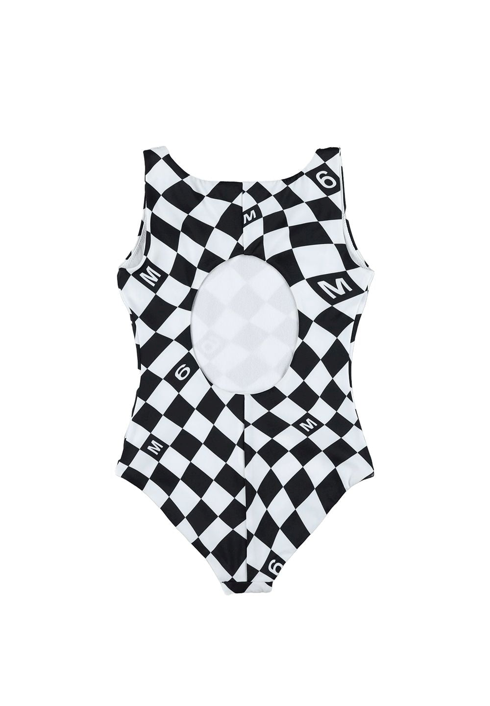 Costume intero bianco-nero per bambina - Primamoda kids