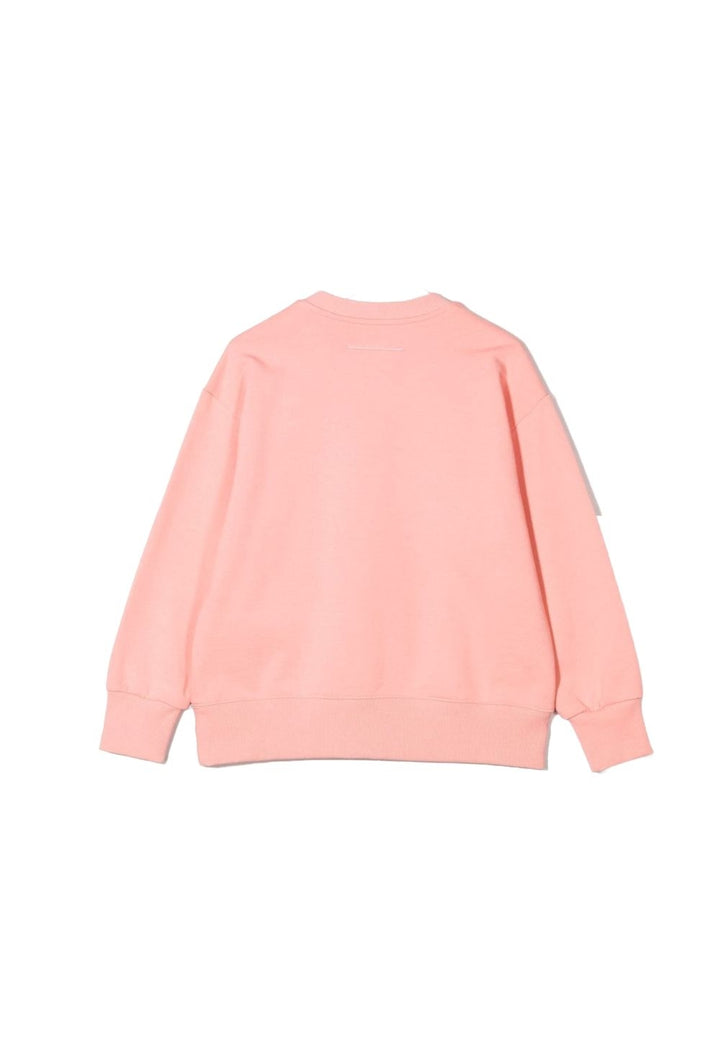 Felpa girocollo rosa per bambina - Primamoda kids