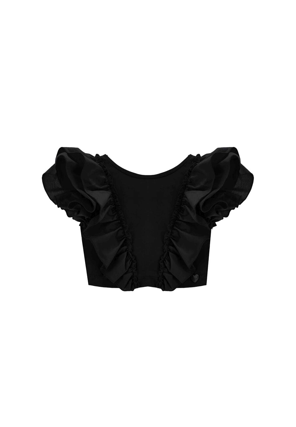 Top nero per bambina - Primamoda kids