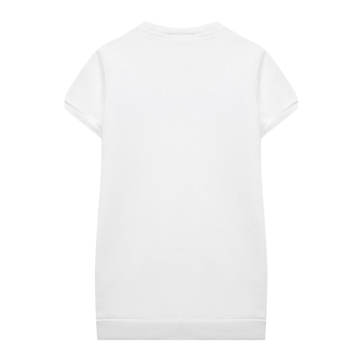 Vesito felpa bianco per bambina - Primamoda kids