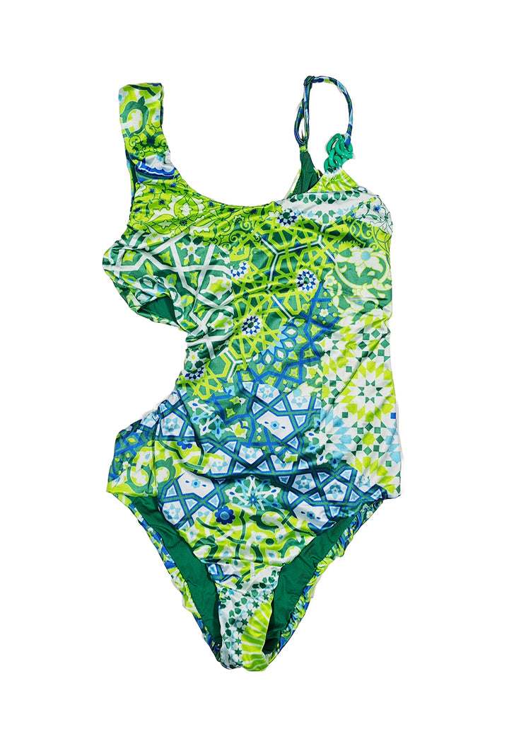 Costume intero verde per bambina - Primamoda kids