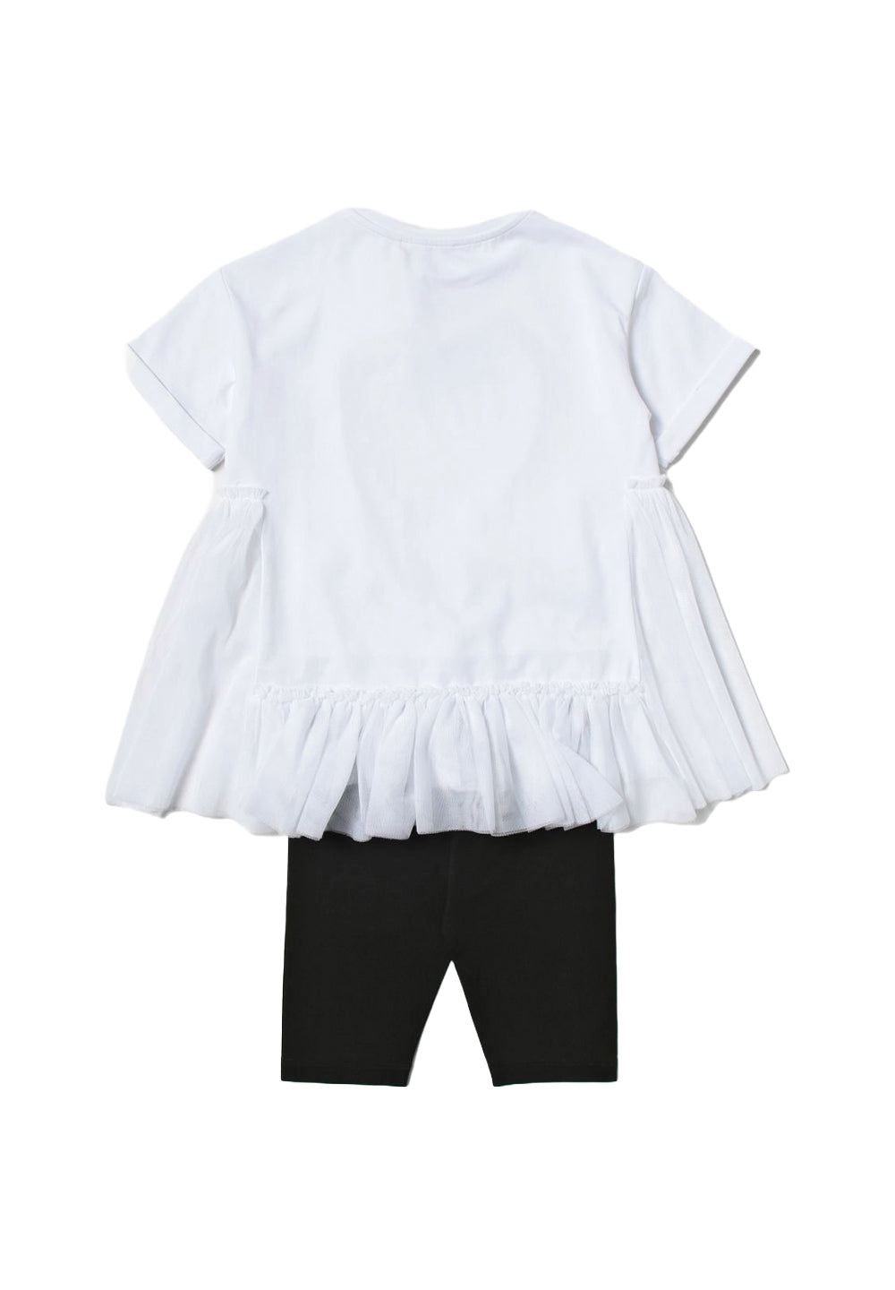 Completo bianco-nero per bambina - Primamoda kids