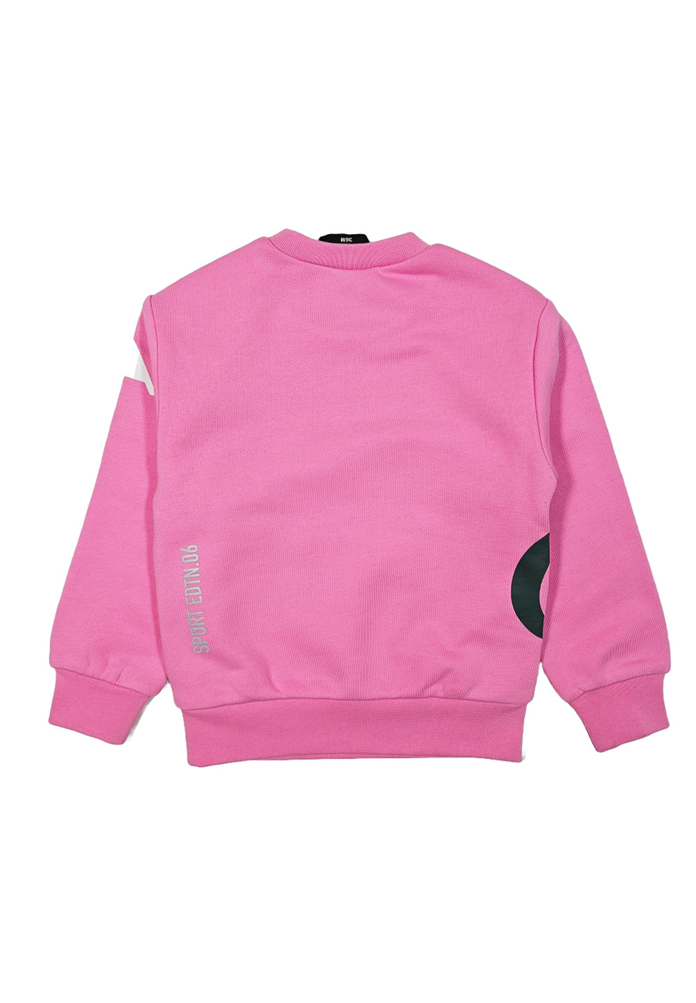 Felpa girocollo rosa per neonata - Primamoda kids