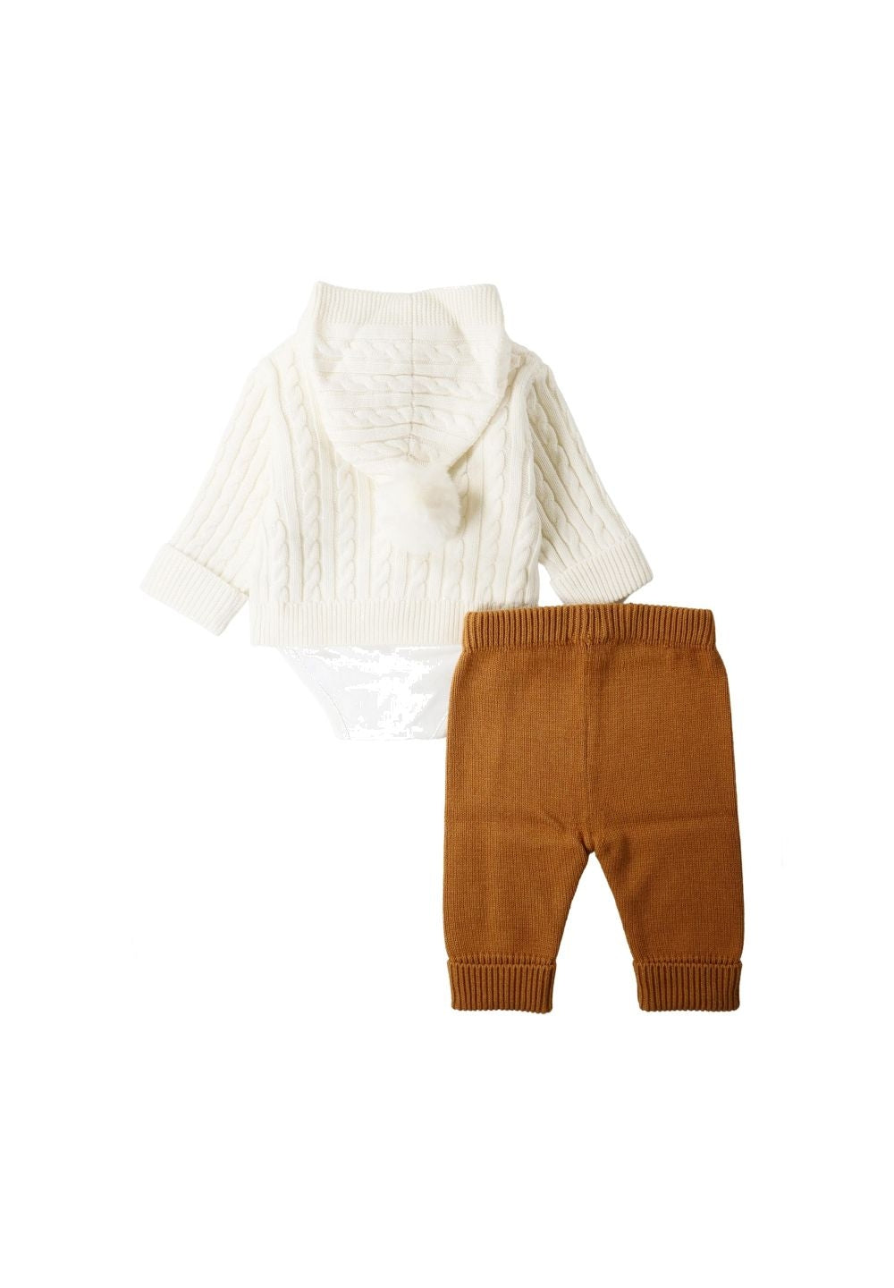Completo bianco-marrone per bambino - Primamoda kids