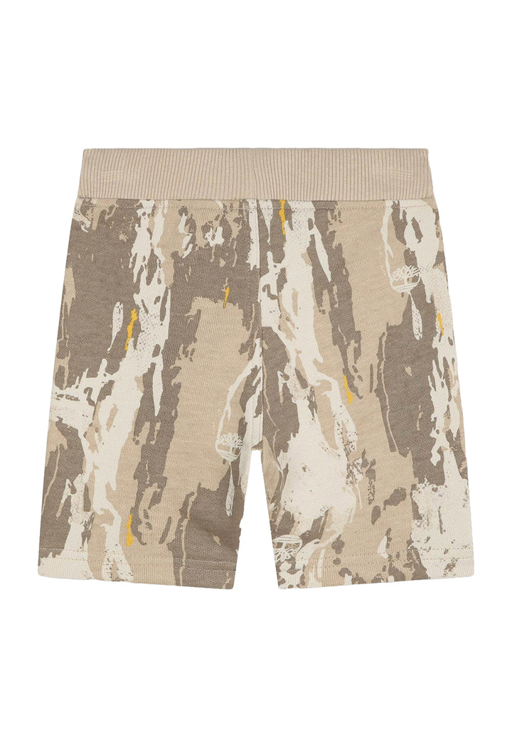 Bermuda felpa beige per bambino - Primamoda kids