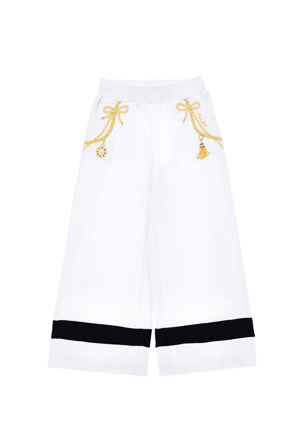 Pantalone felpa bianco per bambina - Primamoda kids