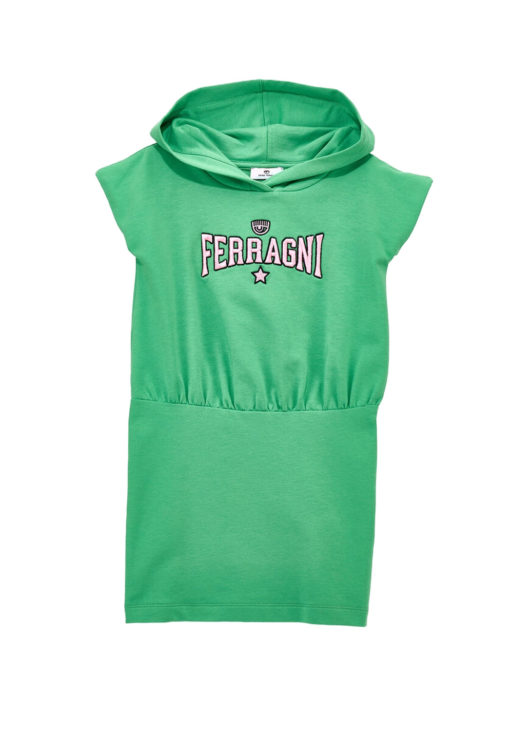 Vestito felpa verde per bambina - Primamoda kids