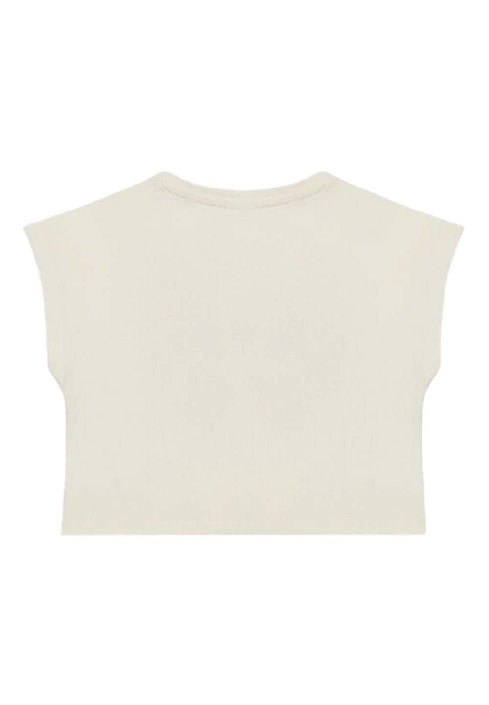 T-shirt cropped panna per bambina - Primamoda kids
