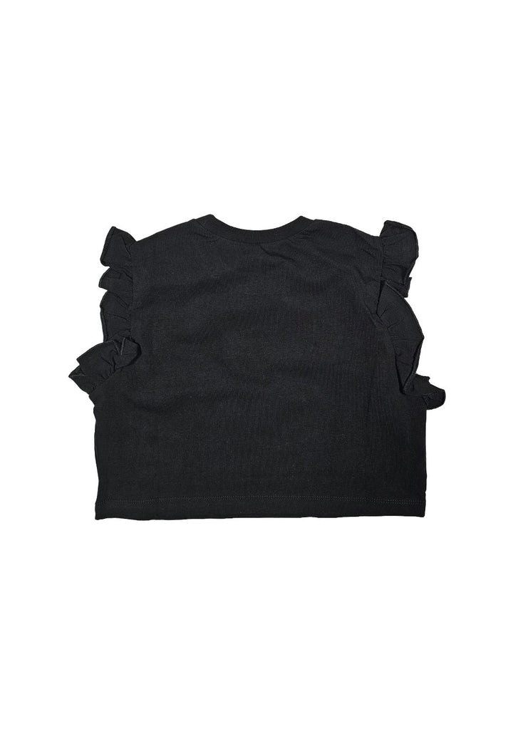 T-shirt nera per bambina - Primamoda kids