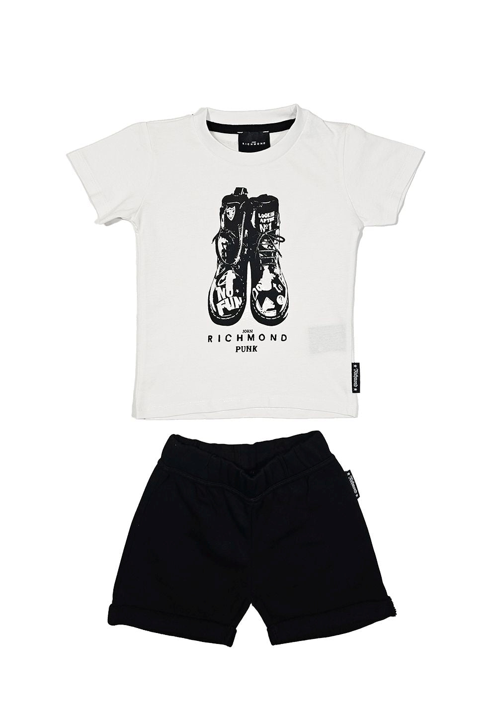 Completo bianco-nero per bambino - Primamoda kids