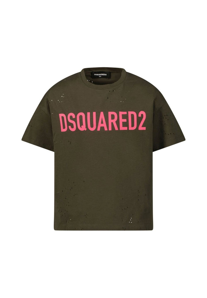 T-shirt verde per bambina - Primamoda kids