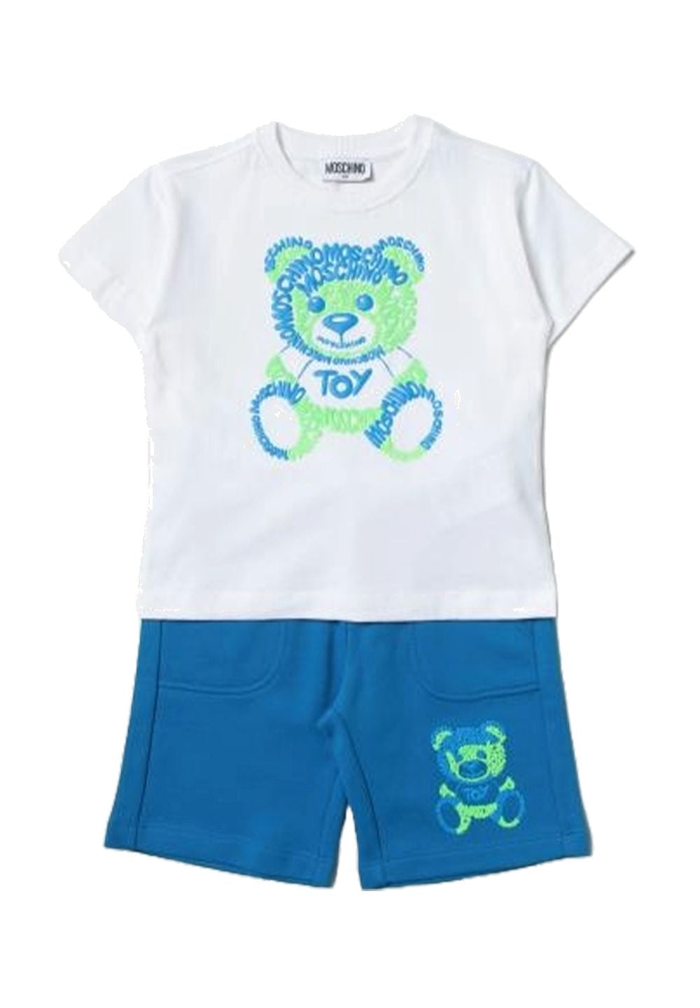 Completo bianco-blu per bambino - Primamoda kids