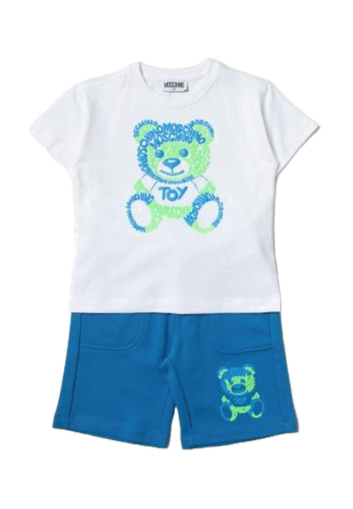 Completo bianco-blu per bambino - Primamoda kids