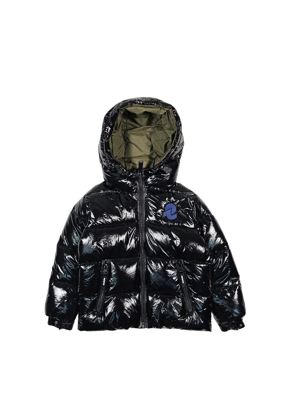 Giubbotto lucido nero per bambino - Primamoda kids