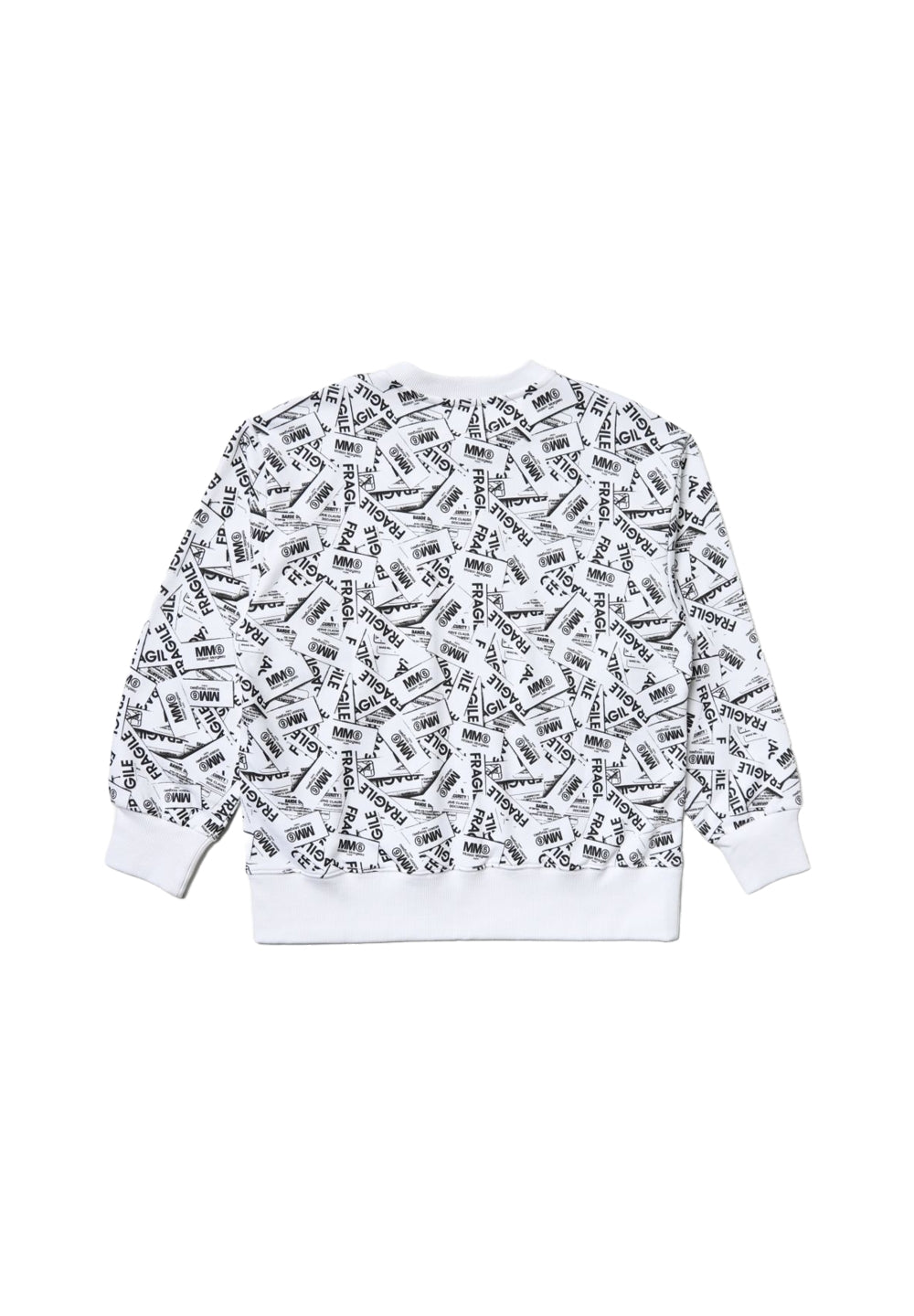Felpa girocollo bianca per bambina - Primamoda kids