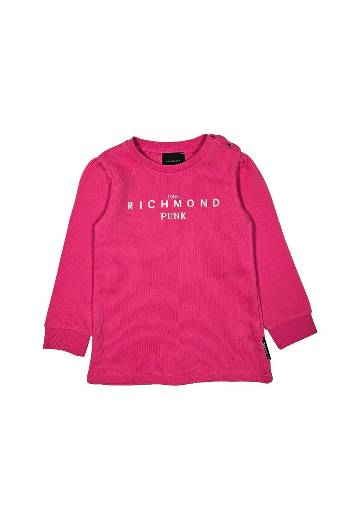 Vestito felpa rosa per bambina - Primamoda kids