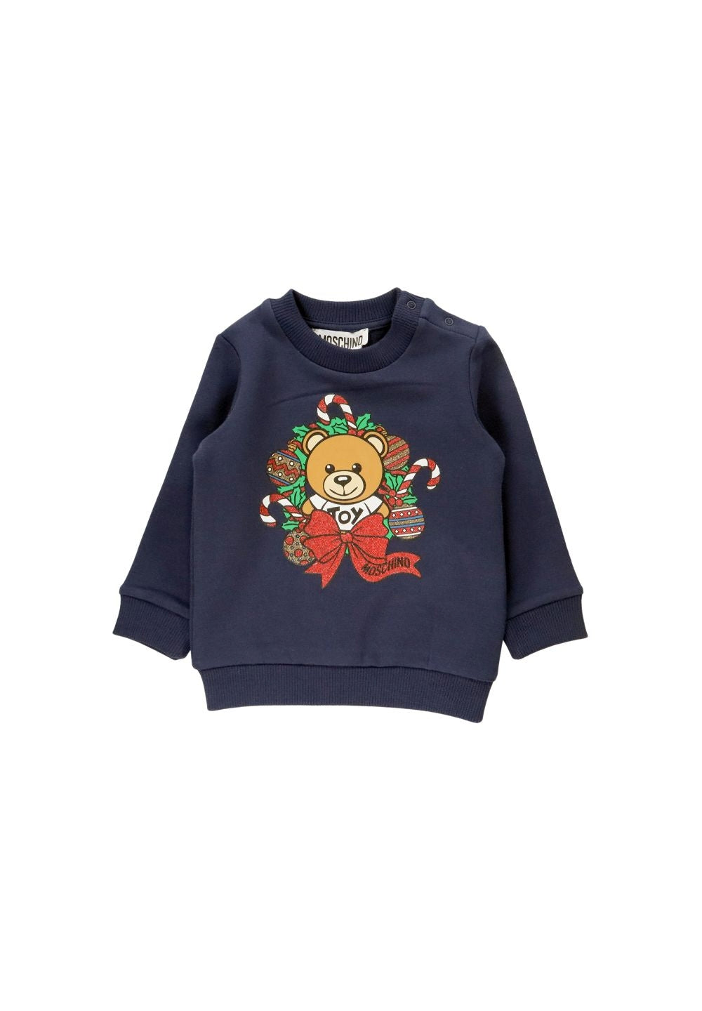 Felpa girocollo blu per neonato - Primamoda kids