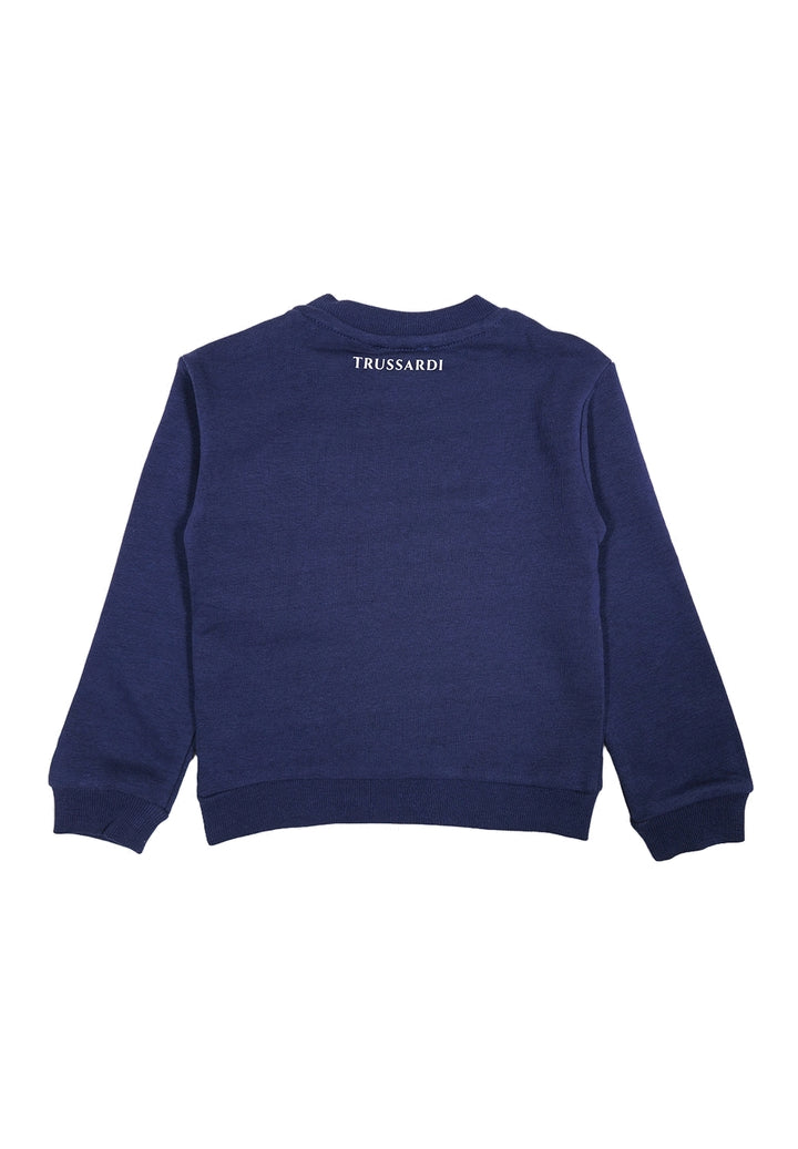 Felpa girocollo blu per neonato - Primamoda kids