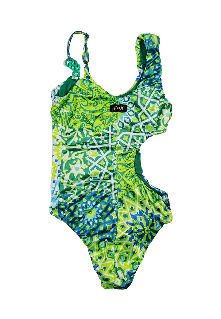 Costume intero verde per bambina - Primamoda kids
