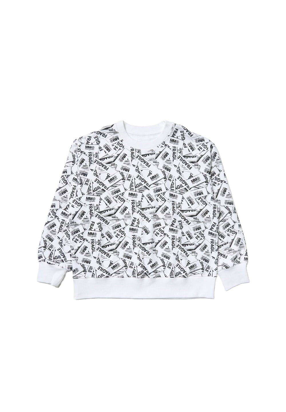 Felpa girocollo bianca per bambina - Primamoda kids