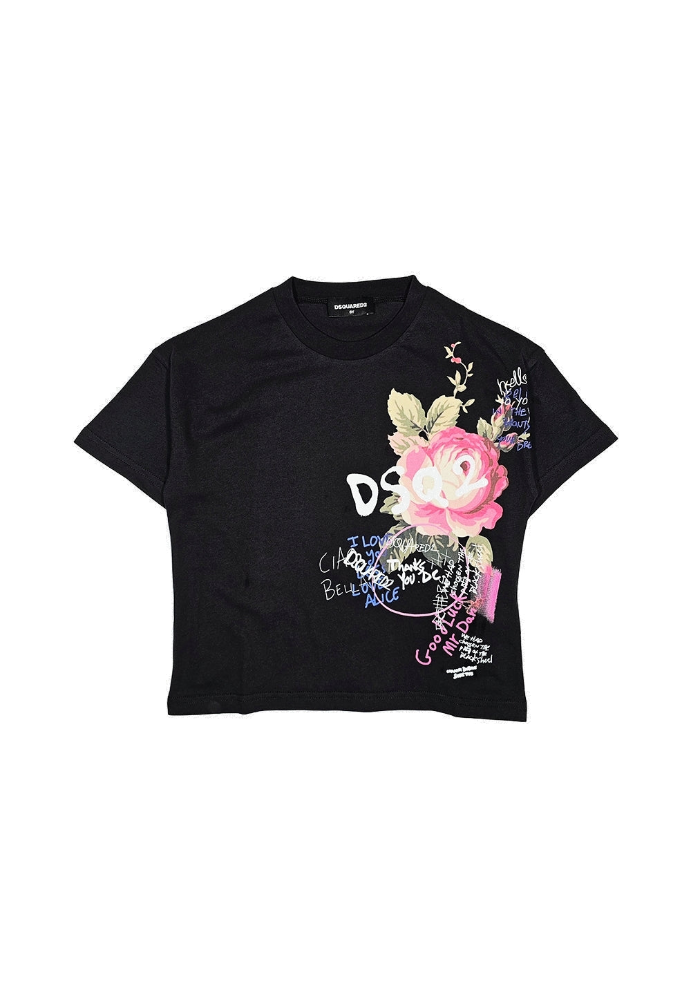 T-shirt nera per bambina - Primamoda kids